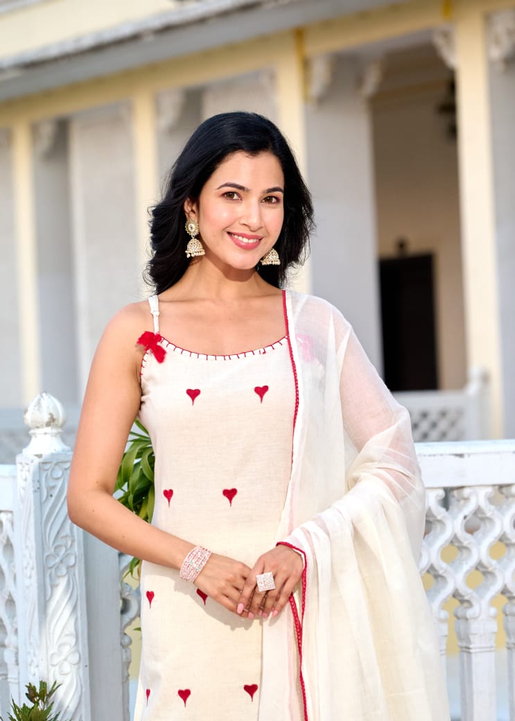 Pure Flex Cotton 3 Piece Suit Set