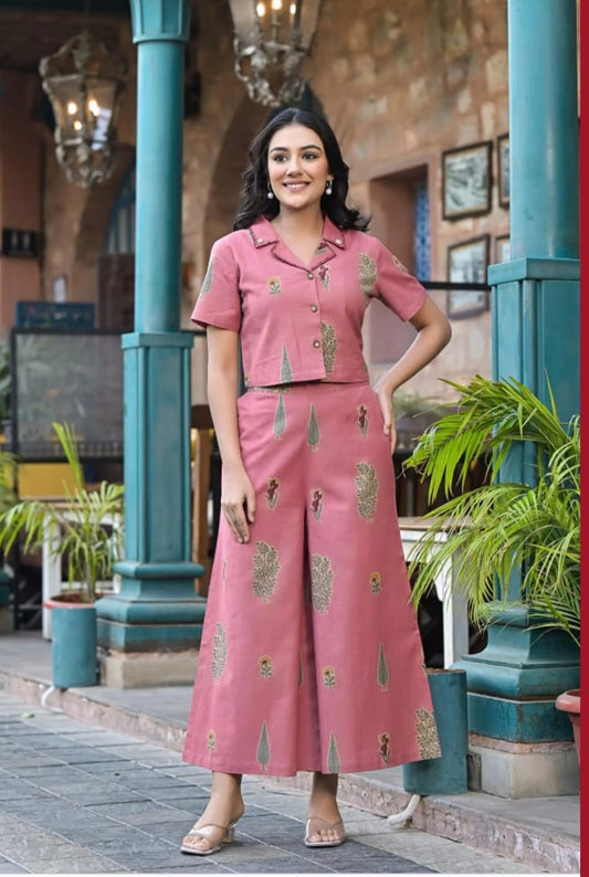 Chic Pure Cotton Printed Co-ord Set