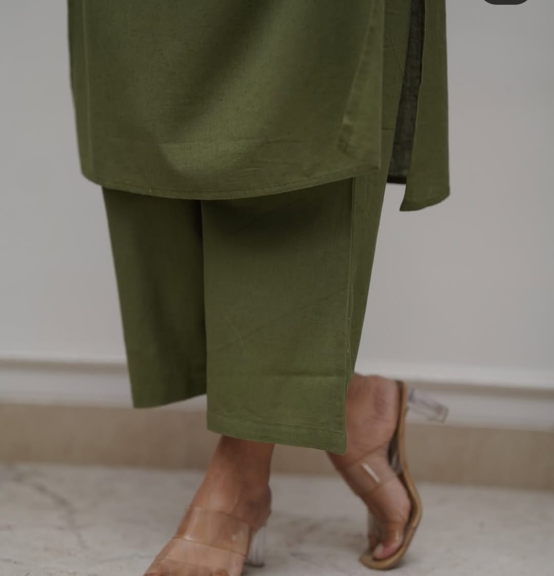 Heavy Cotton Mirror Work 2 Piece Set