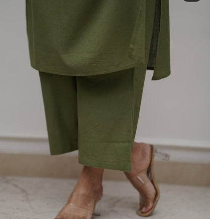 Heavy Cotton Mirror Work 2 Piece Set