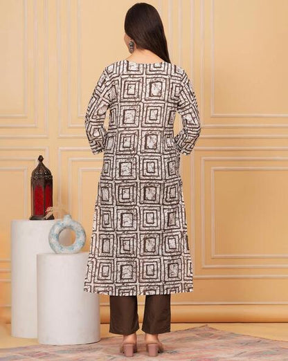 Dusky Procion Printed Suit Set With Dupatta