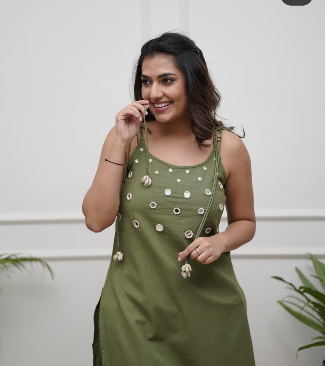 Heavy Cotton Mirror Work 2 Piece Set