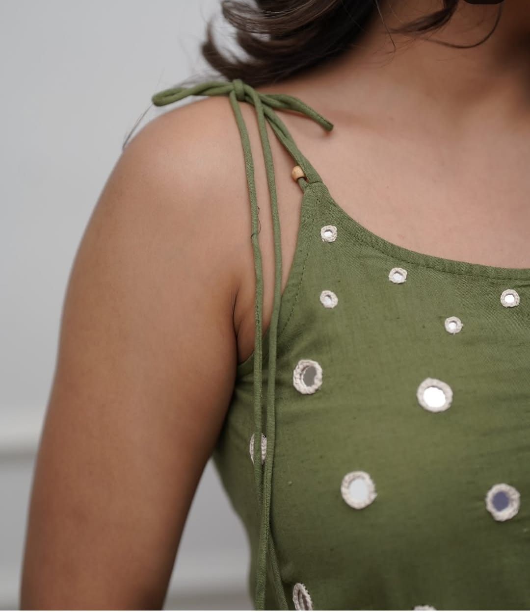 Heavy Cotton Mirror Work 2 Piece Set