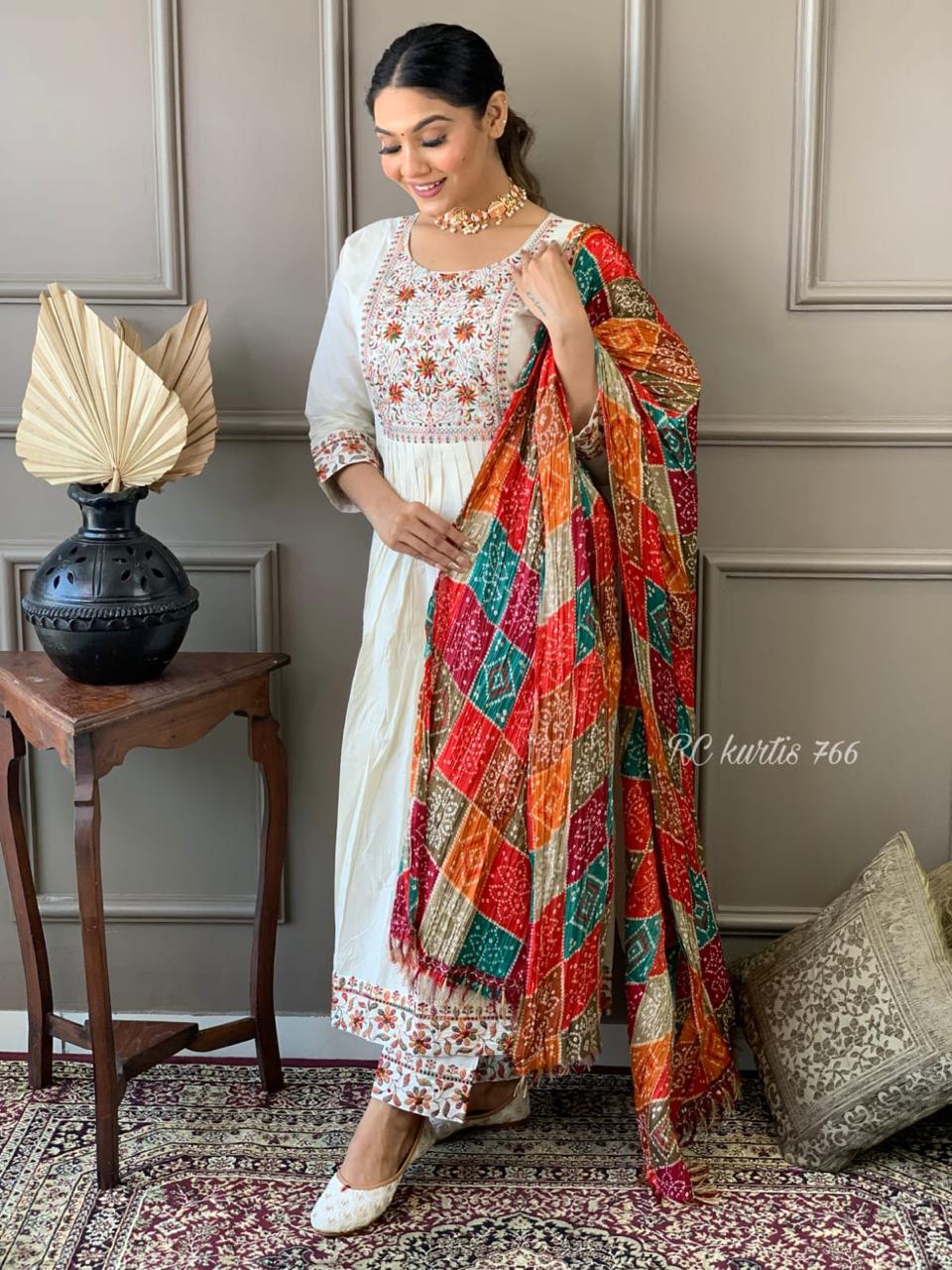 Beautiful Work Premium Embroidery Kurta Set