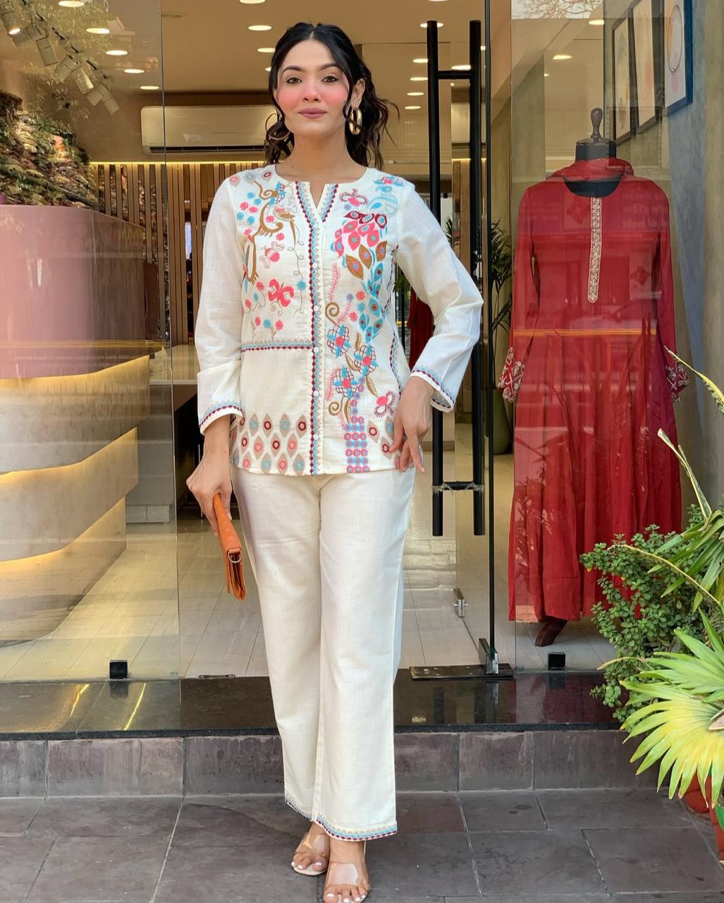 Chic & Breezyjaipur Trendz Embroidered Cord Set For Every Occasion