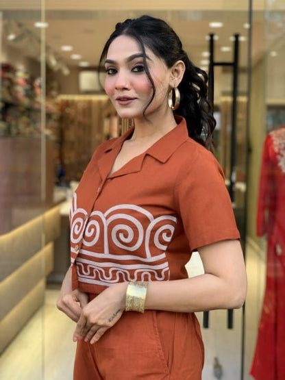 Voguish Cotton Embroidered Cord Sets