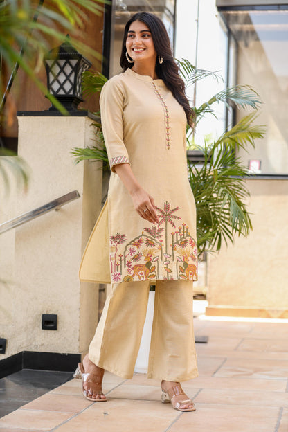 Effortless Style Coord Set In Pure Cotton Flex