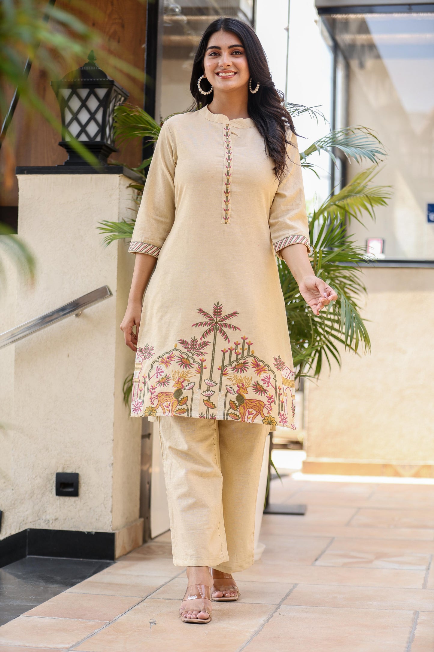 Effortless Style Coord Set In Pure Cotton Flex