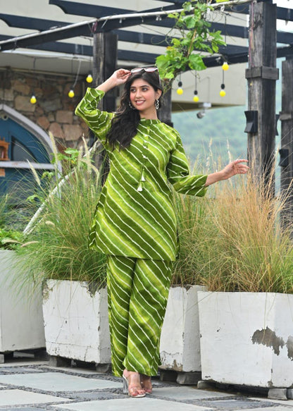 Very Beautiful Lehriya Co-Ord Set