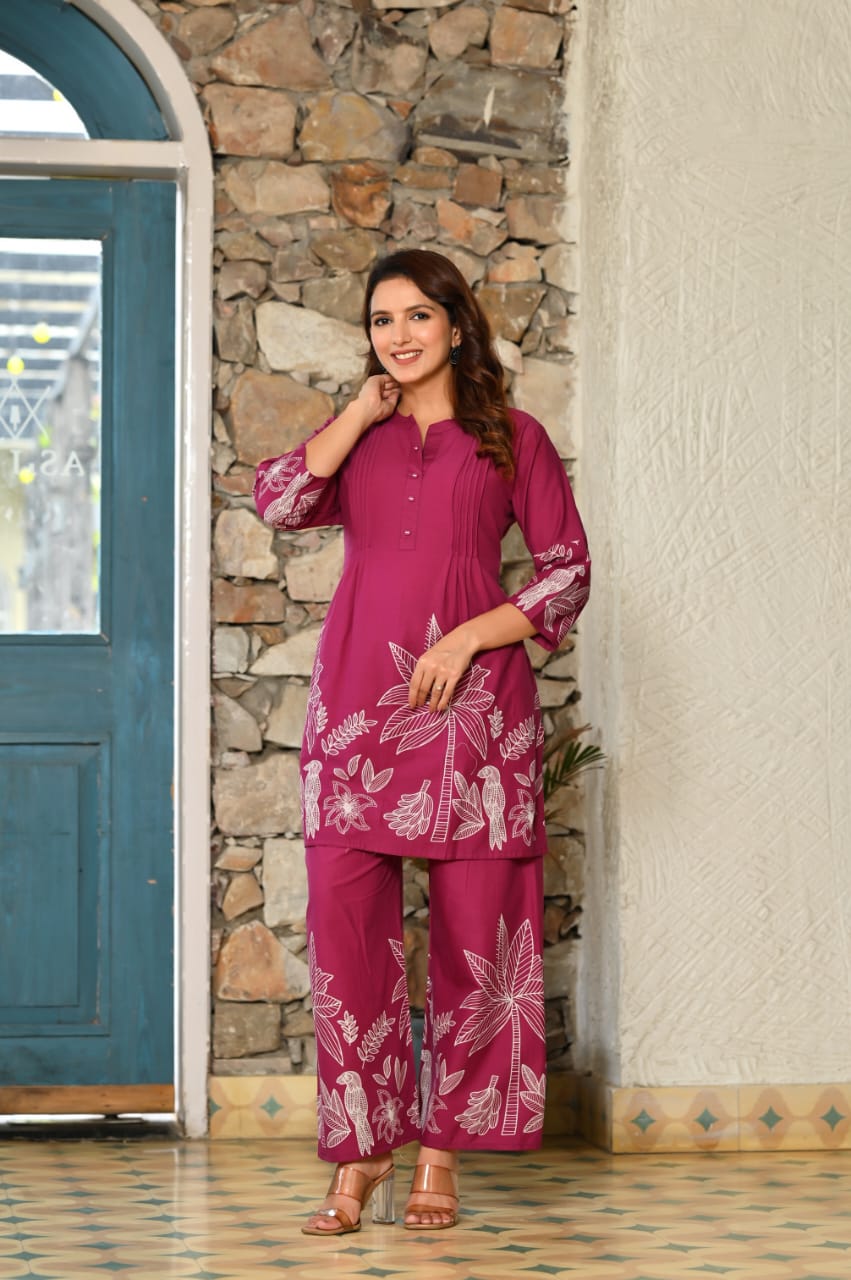 Beautiful Tree Print Co- Ord Set